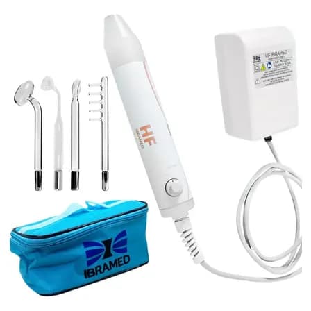 Alta Frequência Ibramed Com Anvisa + 4 Eletrodos Cor Branco 127/220v