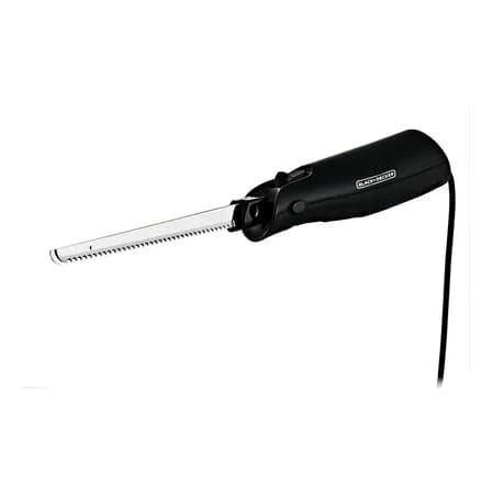 Faca Elétrica De Cozinha Black Decker Modelo Fel150 Com Lâminas Removíveis Em Inox Preto 127v