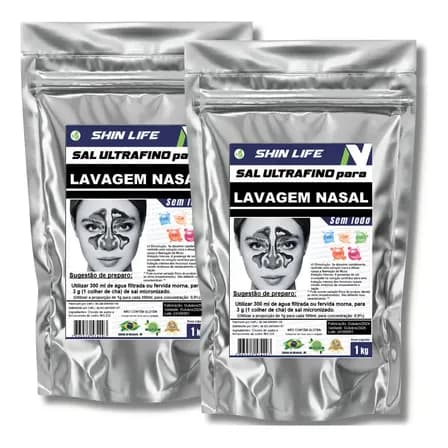 Sal Micronizado Lavagem Nasal 2x1kg=2kg