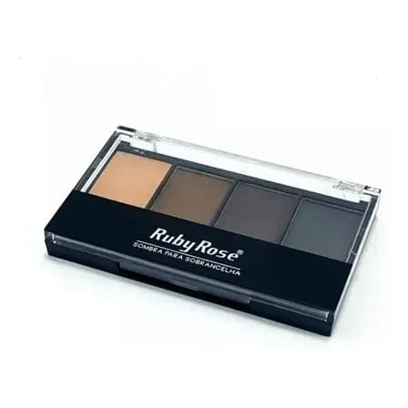Sombra Para Sobrancelhas Com Primer Ruby Rose Marrom