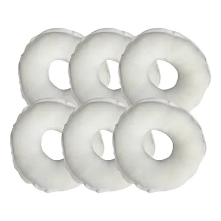 Kit 6 Rosquinha Amamentação Para Seios Algodão Antialérgico Cor Branco