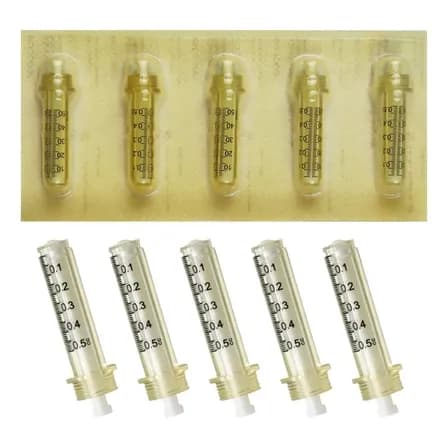 Seringa Intradermoterapia Pressurizada Ampola 0,5 Ml 10 Unidades