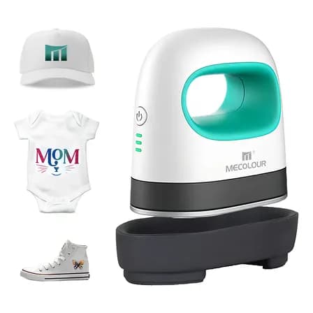 Mecolour Easy Iron Mini Prensa Térmica Cor Azul 127v