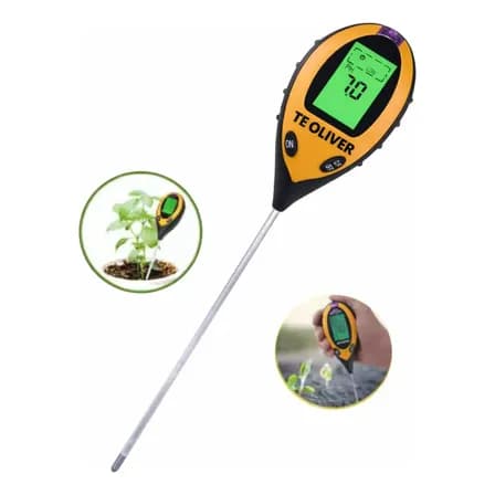 Medidor Digital Teoliver Digital De Ph Umidade Do Solo Temperatura Terra Luz Solar Plantas Luminosidade Avalia Acidez Alcalinidade Jardineiro Agricultor