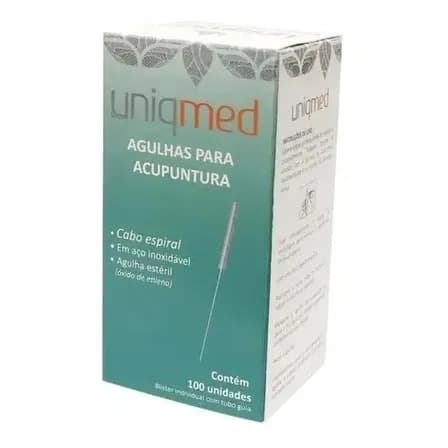 Agulha De Acupuntura 25x40mm Cx C/ 100 Unid - Uniqmed