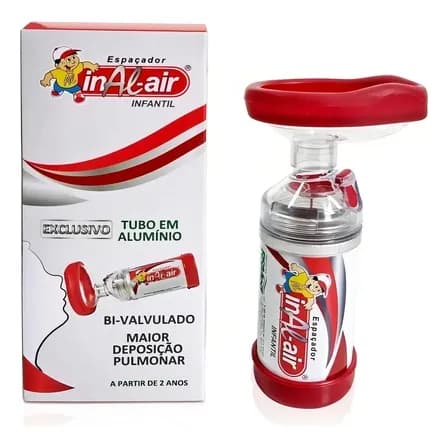 Espaçador Infantil Rsmed Inal-air Aluminio Com Mascara Para Crianças
