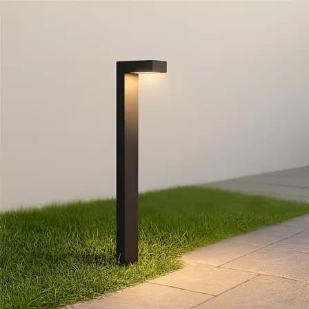 Luminaria Poste Balizador Led De Jardim E Chão 10w 3000k Branco Quente Bivolt Ip65 Preto Cod:alut010004 Alut By Avant
