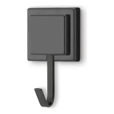 Suporte Porta Toalha De Rosto Gancho Fixação 3m Arthi Cor Preto