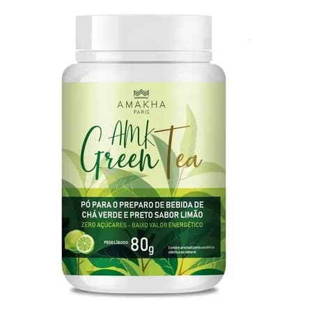 Chá Verde E Preto Em Pó Sabor Limão Green Tea 80g - Amakha Paris