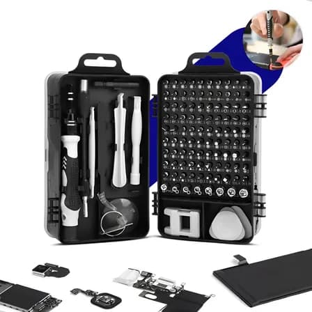 Kit Chave Precis Profissional 115 Peças Magnético Jogo Compaqta Multius iPhone Notebook Philips Fenda Torx Y Nixzen