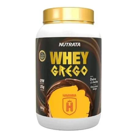 Whey Grego Doce De Leite Com Chocolate Belga Havanna 900g
