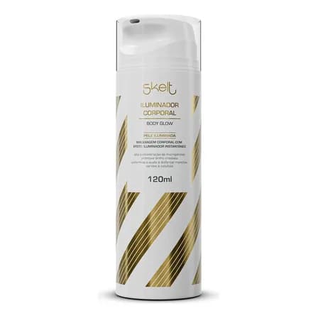 Skelt Iluminador Corporal Glow 120ml Pele Radiante Efeito Iluminado Instantâneo Hidratação Intensiva Textura Suave Não Oleoso Acabamento Perfeito Brilho Natural Todos Os Tipos De Pele