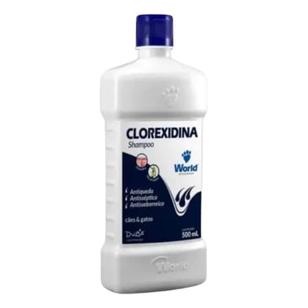 Xampu Para Dermatite Canina Shampoo De Clorexidina Fragrância Levemente Perfumado