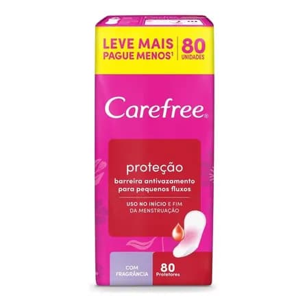Absorvente Diário Carefree 80 Unidades