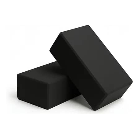 Kit C/ 2 Blocos De Yoga Para Exercícios Alongamento Pilates Meditação Tijolo Funcional Alongamento Ioga Cor Preto Jcanova Store