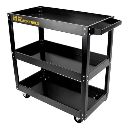 Carrinho De Ferramentas Aberto Para Mecânico Oficina Bcm400 The Black Tools Preto