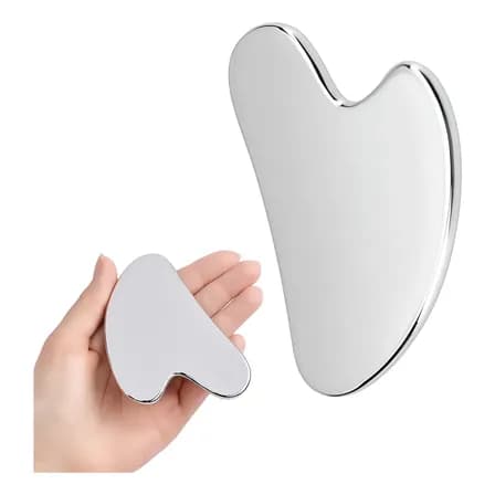 Gua Sha Inox Anti Idade Skincare Drenagem Facial E Muscular