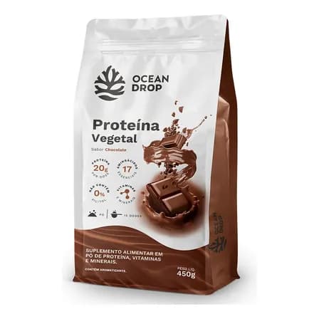 Proteina Vegetal Ocean Drop 450g Sabor Chocolate