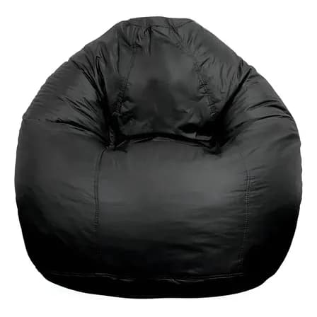 Puff Sparky Sem Enchimento Modelo Pêra Oia Decor Cor Preto