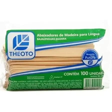 Abaixador De Língua Pacote C/ 100 Un. Serve Para Depilação