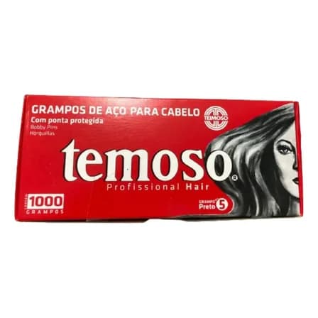 Grampo Teimoso Nº5 Preto 1000 Unidades Aço Resistente 5cm
