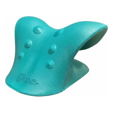 Massageador E Alongador Cervical Para O Pescoço Azul-turquesa