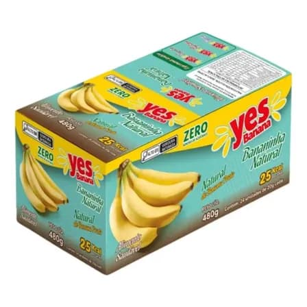 Display Bananinha Natural Zero Açúcar Bananafruta 20x20 G