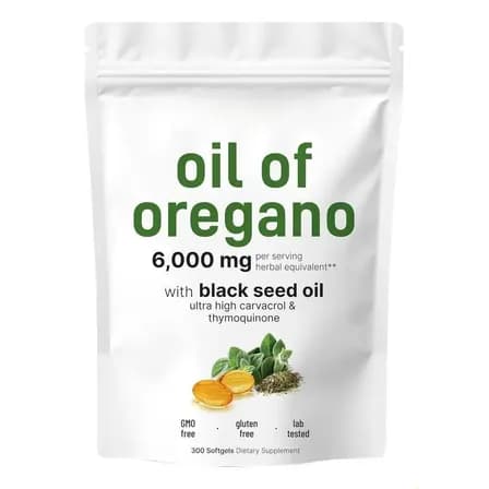 Óleo De Orégano, Semente Preta, Carvacrol, Timoquinona, 300
