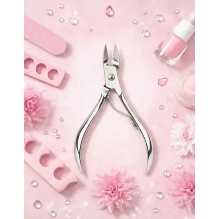 Alicate Unha Profissional E Cuticulas Em Aço Inox Cirúrgico Alta Precisão, Corte Afiado, Durável, Uso Manicure E Pedicure Torvstore Prateado