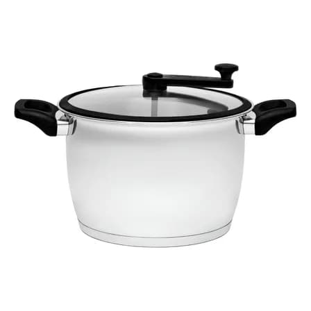 Pipoqueira Tramontina Allegra Aço Inox Indução 22cm 5,6 Litr