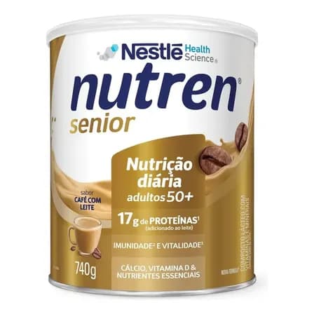 Composto Lácteo Café Com Leite Nutren Senior Lata 740g