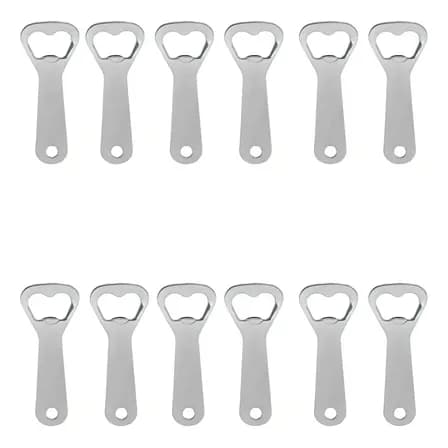 Kit Abridor De Garrafas Metal Sq 12 Unidades